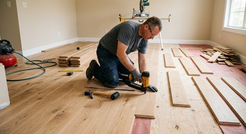 Hardwood Floor Installation project example